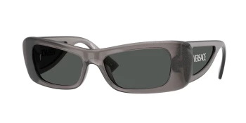 Versace VE4481 style-color 550287 Grey Glitter Transparent / Dark Grey Lens
