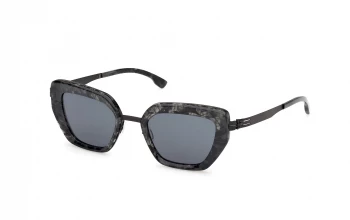 Ic! Berlin IC0016 Nika style-color 05N Black / Gradient / Matte Black / green green Lens