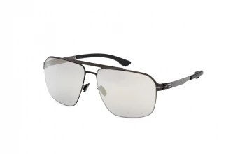 Ic! Berlin Mercedes Benz IM0001 MB 14 style-color 08A Shiny Gunmetal / Shiny Gunmetal / smoke smoke Lens