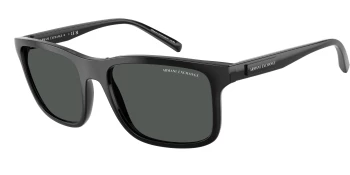 Armani Exchange AX4145SF style-color 815887 Shiny Black / Dark Grey Lens