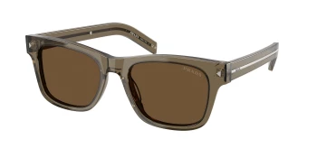 Prada PR A17SF style-color 18T70F Transparent Terra / Dark Brown Lens