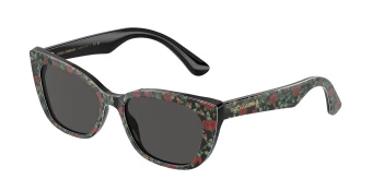 Dolce & Gabbana DX4427 style-color 342687 Red Roses / Dark Grey Lens