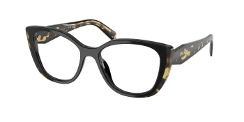 Prada PR B04VF style-color 3891O1 Black / Medium Tortoise