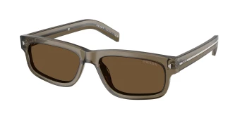 Prada PR B11S style-color 18T70F Transparent Terra / Dark Brown Lens