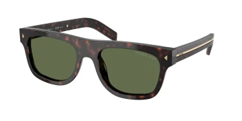 Prada PR B12SF style-color 17N20G Root Tortoise / Polar Green Lens
