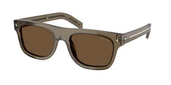 Prada PR B12SF style-color 18T70F Transparent Terra / Dark Brown Lens