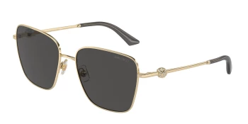 Jimmy Choo JC4005HB style-color 300687 Pale Gold / Dark Grey Lens