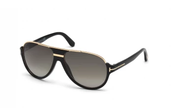 Tom Ford FT0334 Dimitry style-color 01P Shiny Black / Shiny Black / gradient green gradient green Lens