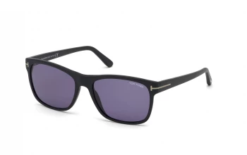 Tom Ford FT0698 style-color 02V Matte Black / Matte Black / blue blue Lens