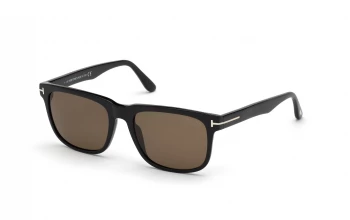 Tom Ford FT0775 style-color 01H Shiny Black / Shiny Black / brown polarized brown polarized Lens