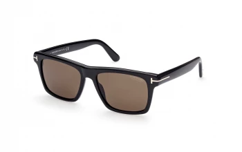 Tom Ford FT0906 style-color 01H Shiny Black / Shiny Black