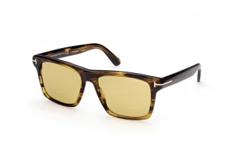 Tom Ford FT0906 style-color 55E Yellow / Striped / Yellow / Striped