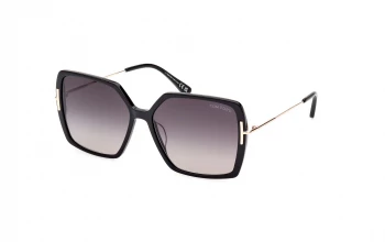 Tom Ford FT1039-F Asian Fit style-color 01B Shiny Black / Shiny Black / gradient smoke gradient smoke Lens
