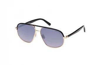 Tom Ford FT1019 style-color 28B Shiny Rose Gold / Shiny Black / gradient smoke gradient smoke Lens