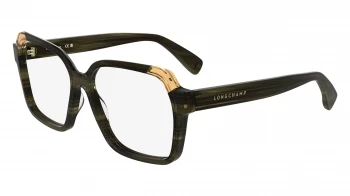 Longchamp LO2763 style-color 224 Striped Dark Brown / Orange