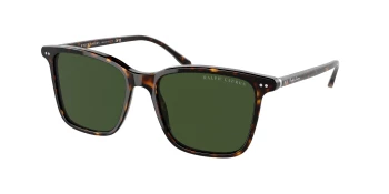 Ralph Lauren RL8199 style-color 500371 Shiny Dark Havana / Bottle Green Lens