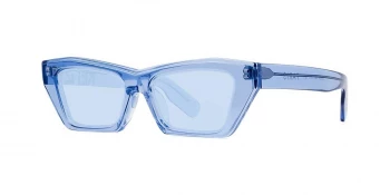 Kenzo KZ40021F style-color 84V Acetate Shiny Transparent Azure / Azure Lens