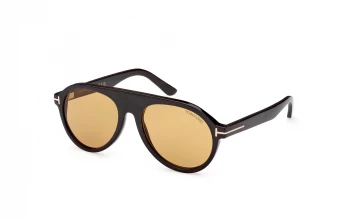 Tom Ford Private Collection FT1047-P style-color 63E Matte Black / Matte Black / brown brown Lens