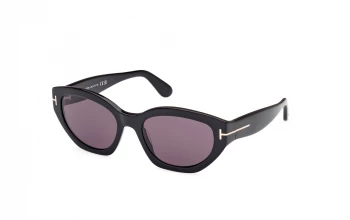 Tom Ford FT1086 Penny style-color 01A Shiny Black / Shiny Black / smoke smoke Lens