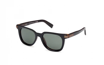 Ermenegildo Zegna EZ0248 style-color 05R Black / Havana / Black / Havana / green polarized green polarized Lens