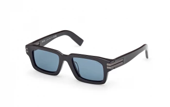 Ermenegildo Zegna EZ0255 style-color 48V Shiny Dark Brown / Shiny Dark Brown / blue blue Lens