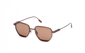 Ermenegildo Zegna EZ0256 style-color 38E Matte Dark Bronze / Matte Dark Bronze / brown brown Lens