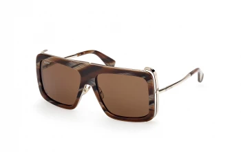 Max Mara MM0119 Jean style-color 62E Brown Horn / Shiny Pale Gold / brown brown Lens
