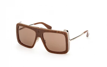Max Mara MM0119 Jean style-color 56E Havana / Texture / Shiny Pale Gold / brown brown Lens