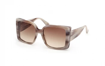 Max Mara MM0131 Hinge style-color 20F Grey / Striped / Grey / Striped / gradient brown gradient brown Lens