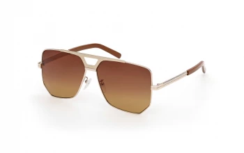 Mcm Worldwide MW0023-H style-color 32F Shiny Pale Gold / Shiny Light Brown / gradient roviex gradient roviex Lens