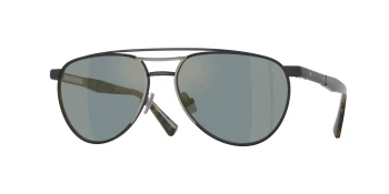 Brunello Cucinelli BC2007ST style-color 5021T0 Matte Black / Gunmetal / Polar Blue Mirror Gold Lens