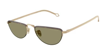 Giorgio Armani AR6166J style-color 30022A Matte Pale Gold / Green Lens