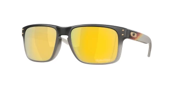 Oakley HOLBROOK OO9102 style-color 9102AH Troy Lee Designs Black Fade / Prizm 24K Polarized Lens