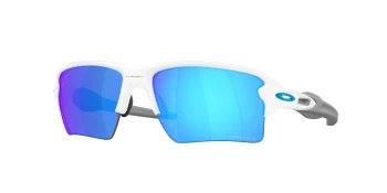 Oakley OO9488 FLAK 2.0 XXL 0OO9488 style-color 948802 Polished White / Prizm Sapphire Lens