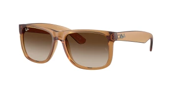 Ray-Ban RB4165F JUSTIN Asian Fit style-color 681413 Rubber Beige / Gradient Brown Lens