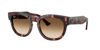 Ray-Ban RB0298S MEGA HAWKEYE 0RB0298S style-color 133451 Pink Havana / Clear Gradient Brown Lens