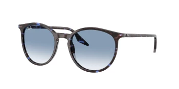Ray-Ban RB2204 style-color 14303F Havana Blue Turtle / Clear Gradient Blue Lens