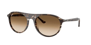 Ray-Ban RB2215 style-color 143151 Havana Yellow Turtle / Clear Gradient Brown Lens
