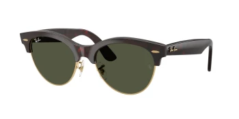 Ray-Ban RB2341 CLUBMASTER WAY 0RB2341 style-color 990/31 Red Havana On Gold / Green Lens