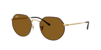 Ray-Ban RB3565 JACK style-color 927533 Matte Havana On Matte Arista Gold / Brown Lens