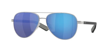 Costa Del Mar 6S4002 PELI 06S4002 style-color 400229 Brushed Silver / Blue Mirror Lightwave Glass Lens