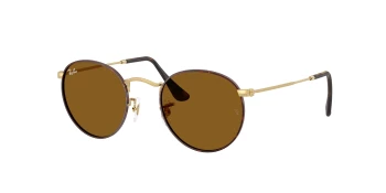 Ray-Ban RB3447 ROUND METAL style-color 927533 Matte Havana On Matte Arista Gold / Brown Lens