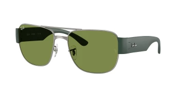 Ray-Ban RB3756 style-color 004/4E Gunmetal / Green Lens
