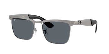 Ray-Ban RB3875 WAYFARER DELUXE 0RB3875 style-color 029/R5 Sandblasted Gunmetal On Gunmetal / Blue Lens