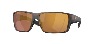 Costa Del Mar 6S9080 REEFTON PRO 06S9080 style-color 908017 Matte Tortoise / Gold Mirror 580g Glass Lens