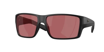 Costa Del Mar 6S9080 REEFTON PRO 06S9080 style-color 908019 Matte Black / Rose Lightwave Glass Lens