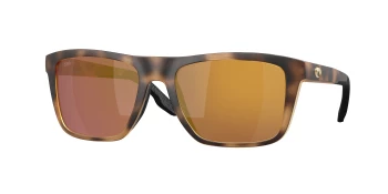 Costa Del Mar 6S9107 MAINSAIL 06S9107 style-color 910711 Matte Tortoise / Gold Mirror 580g Glass Lens