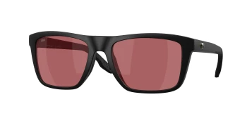 Costa Del Mar 6S9107 MAINSAIL 06S9107 style-color 910713 Matte Black / Rose Lightwave Glass Lens