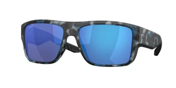 Costa Del Mar 6S9116 TAXMAN 06S9116 style-color 911610 Deep Water Camo / Blue Mirror Lightwave Glass Lens