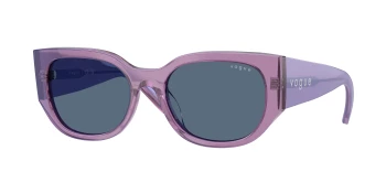 Vogue VO5641SU style-color 323680 Transparent Pearl Purple / Dark Blue Lens